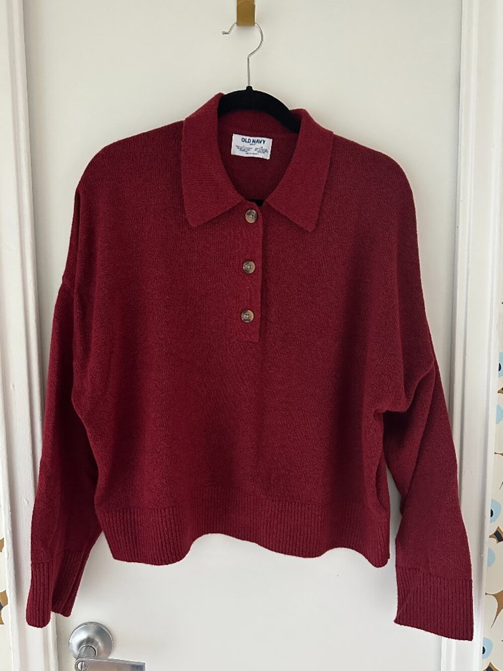 So Soft Collared Sweater with Buttons